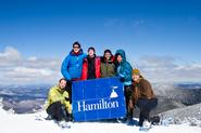 Outing Club members near Mt. Washington in New Hampshire.